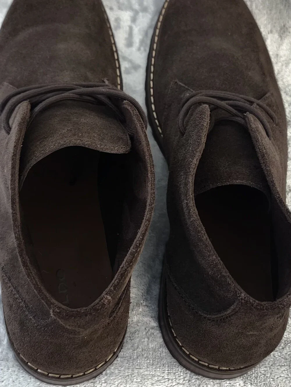 ALDO Macklay Suede Lace-Up  Chukka Boots Size :13 Color :Dark Brown